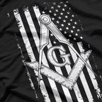 Freemason Square & Compass Masonic Brotherhood Symbol T-Shirt