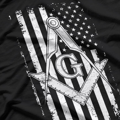 Freemason Square & Compass Masonic Brotherhood Symbol T-Shirt