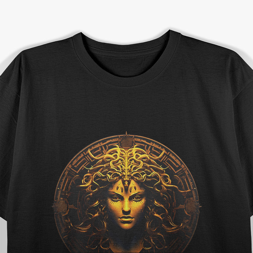 Medusa Head - Mythical Gorgon & Snake T-Shirt