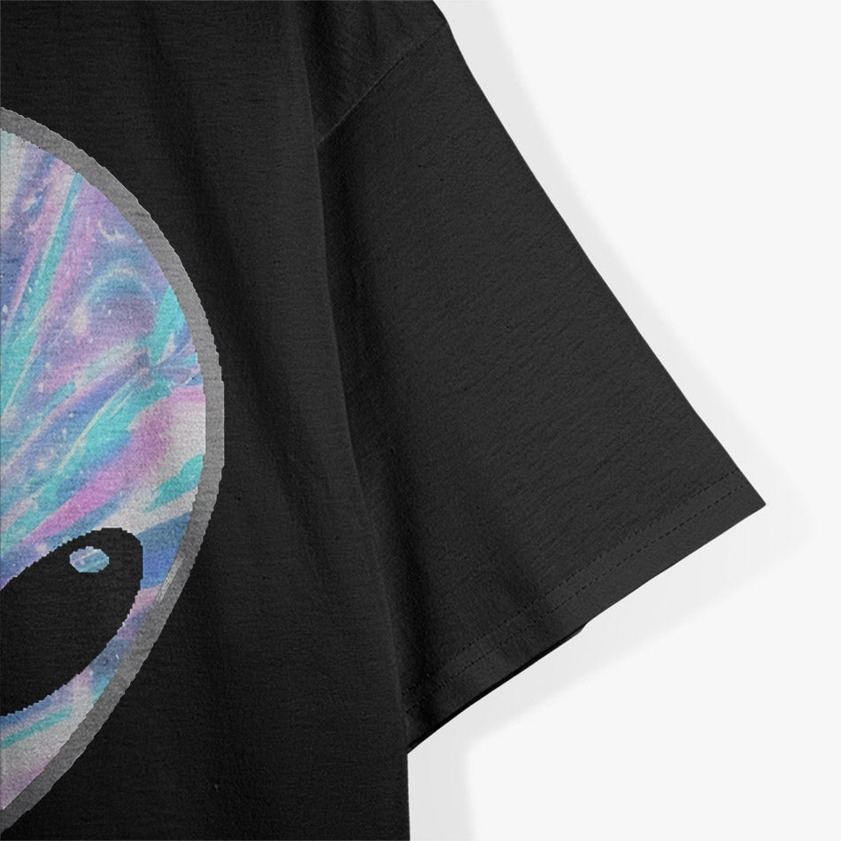 Mysterious Colorful Alien Heads: Cosmic Sci-Fi T-Shirt