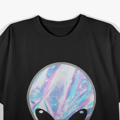 Mysterious Colorful Alien Heads: Cosmic Sci-Fi T-Shirt