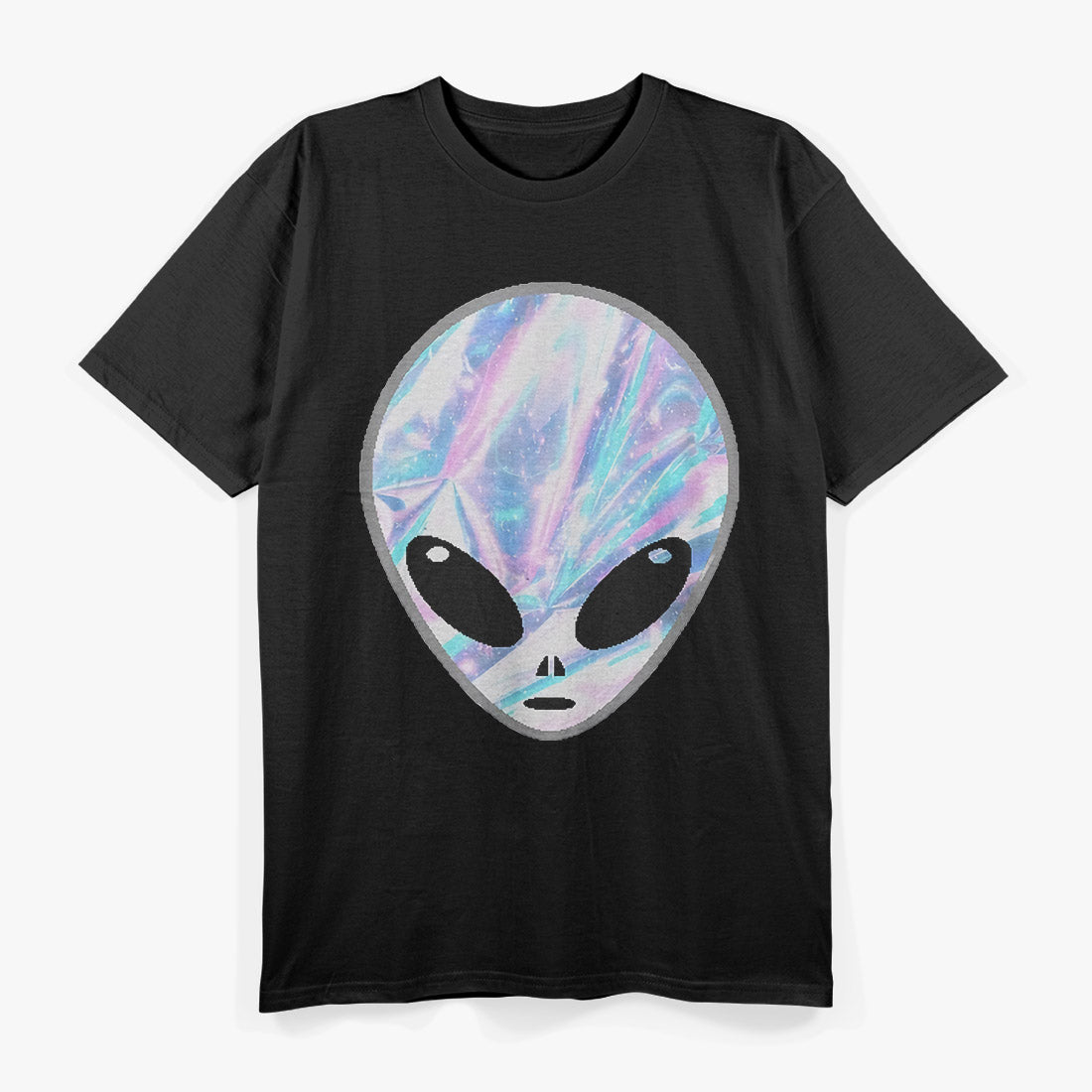 Mysterious Colorful Alien Heads: Cosmic Sci-Fi T-Shirt