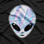 Mysterious Colorful Alien Heads: Cosmic Sci-Fi T-Shirt