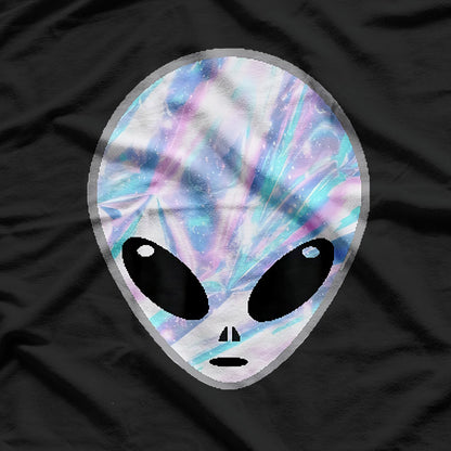 Mysterious Colorful Alien Heads: Cosmic Sci-Fi T-Shirt