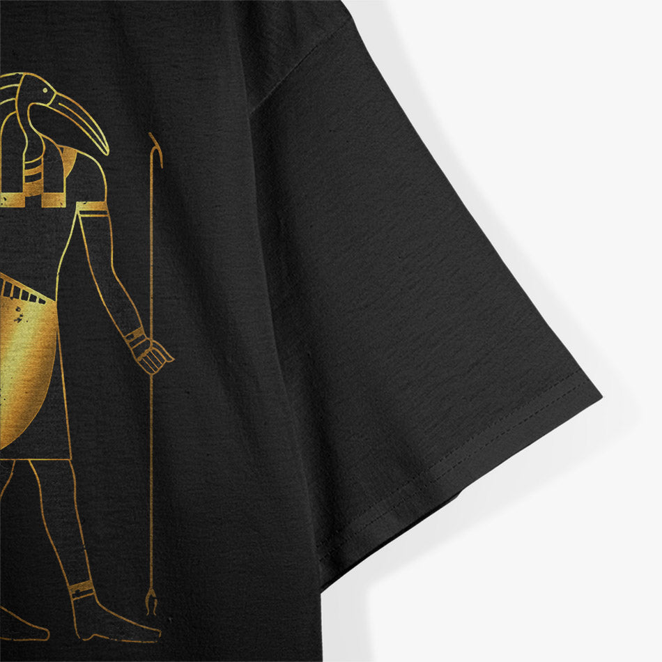 Thoth - Black and Gold Egyptian God of Wisdom T-Shirt