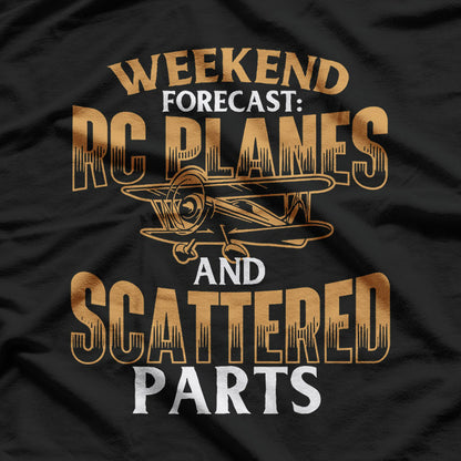 Weekend Forecast RC Planes Funny Remote Control Pilot T-Shirt