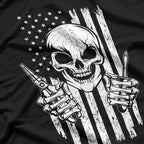 Electrician Skull: High Voltage Power T-Shirt