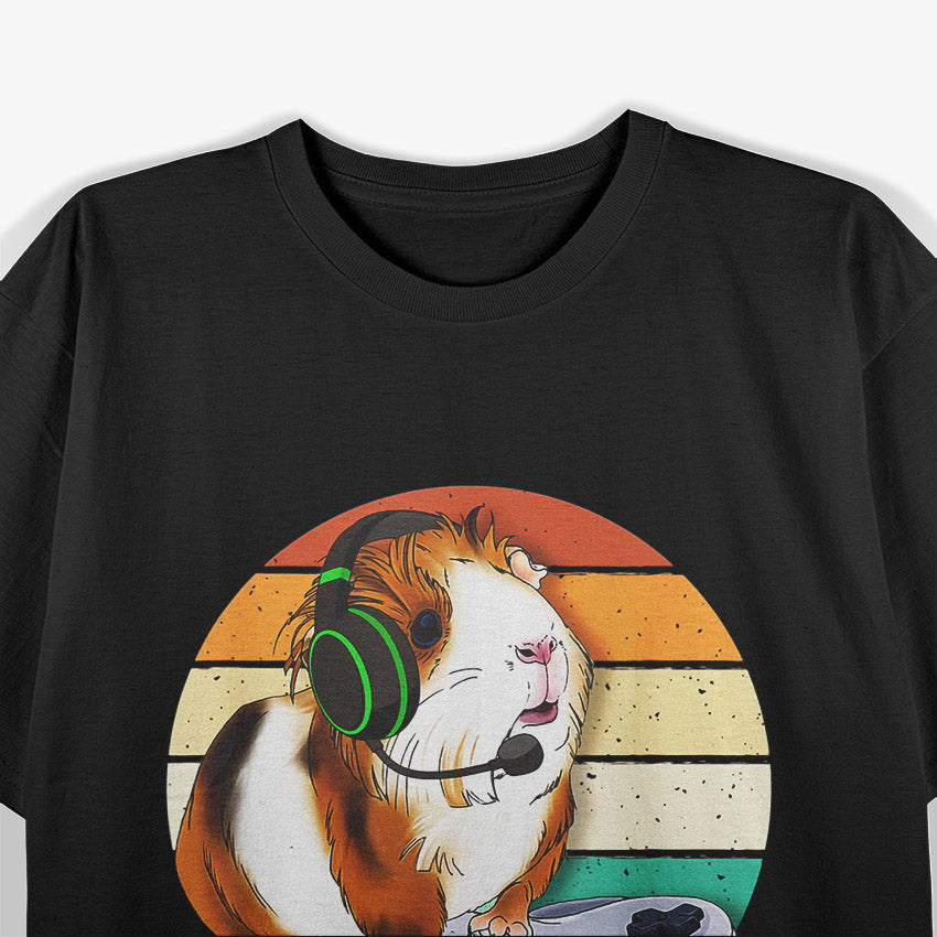 Funny Guinea Pig Gamer Video Game Animal Lover T-Shirt