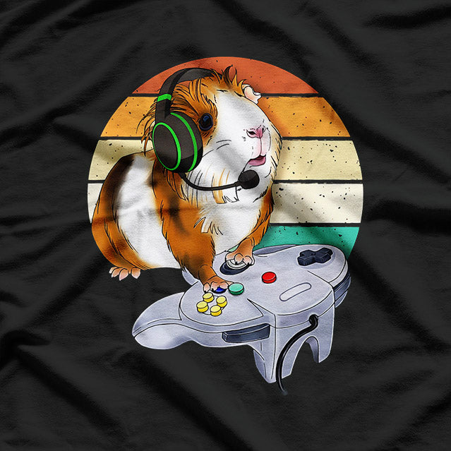 Funny Guinea Pig Gamer Video Game Animal Lover T-Shirt