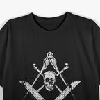 Memento Mori Skull & Bones Freemason Gothic Occult Art T-Shirt