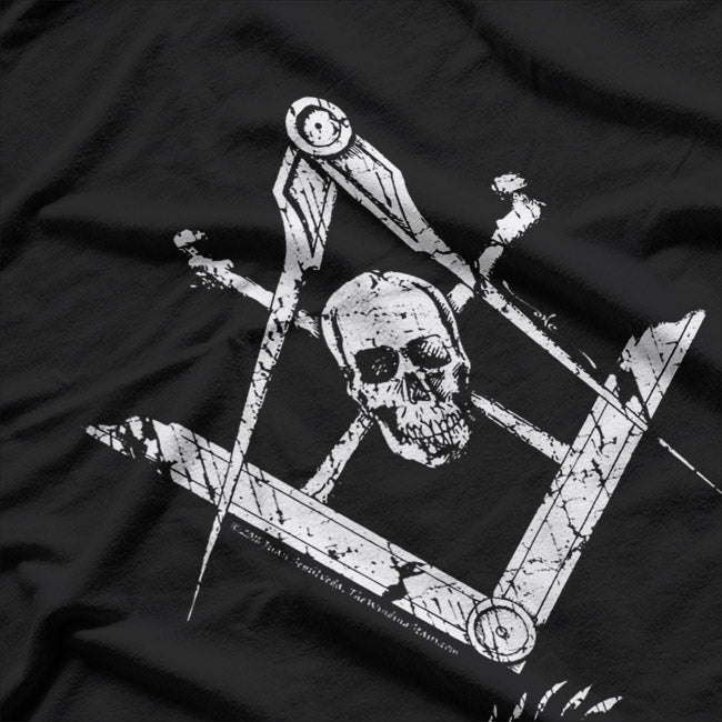Memento Mori Skull & Bones Freemason Gothic Occult Art T-Shirt