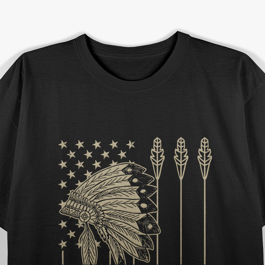 Native American Flag: Indigenous Pride & Heritage T-Shirt