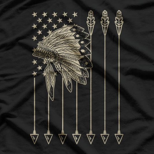 Native American Flag: Indigenous Pride & Heritage T-Shirt