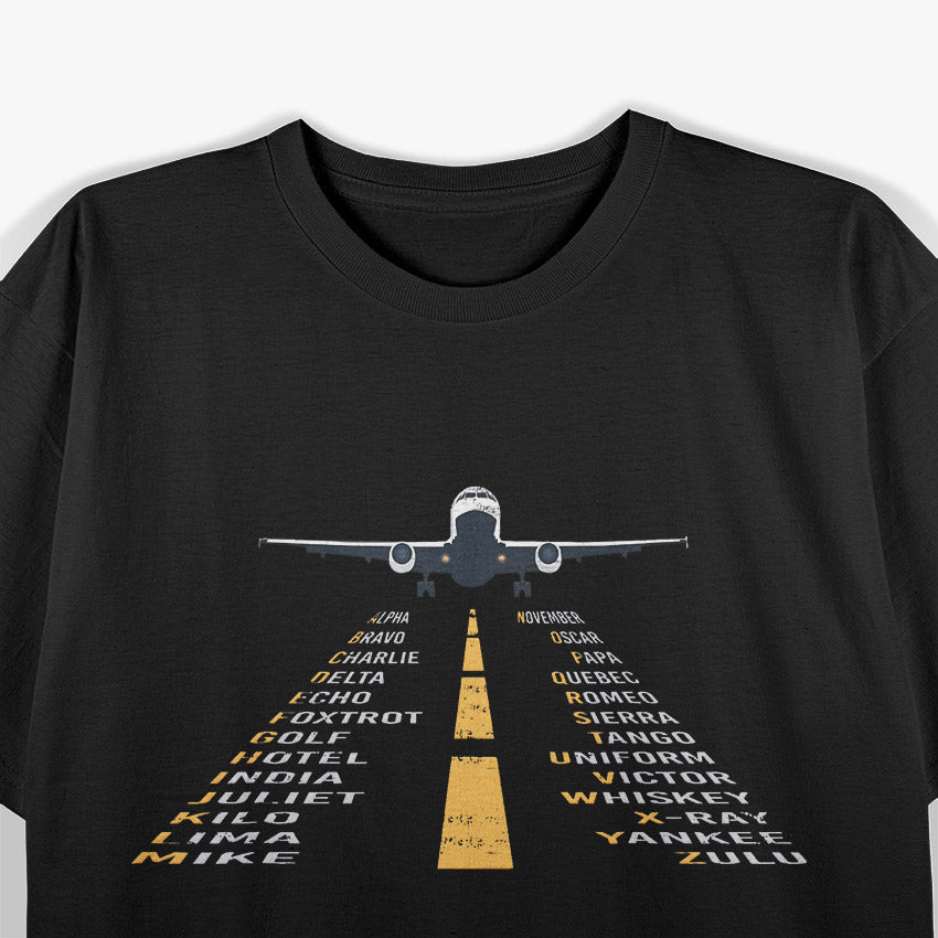 Phonetic Alphabet – Military NATO Aviation Pilot T-Shirt