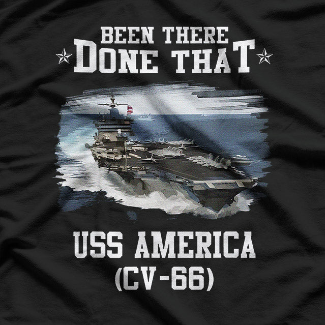 USS America CV-66 Aircraft Carrier Veteran Military T-Shirt
