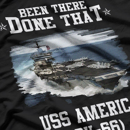 USS America CV-66 Aircraft Carrier Veteran Military T-Shirt