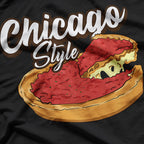 Chicago Deep Dish Pizza – Thick Crust Cheese Lover Windy City T-Shirt