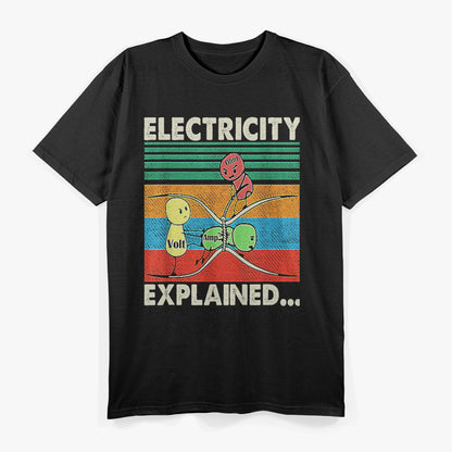 Electricity Explained by Ant - A Tiny Powerhouse of Knowledge T-Shirt