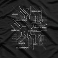 Electronic Music Circuit: House & Techno DJ T-Shirt
