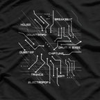 Electronic Music Circuit: House & Techno DJ T-Shirt