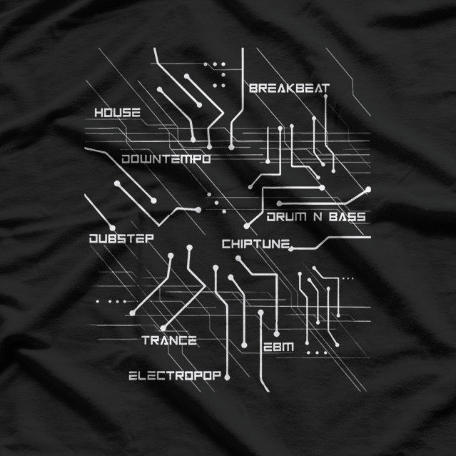 Electronic Music Circuit: House & Techno DJ T-Shirt