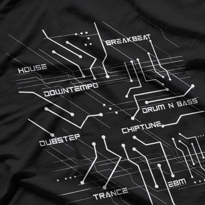 Electronic Music Circuit: House & Techno DJ T-Shirt