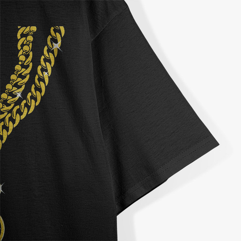 Gold Gangster Chain: Gangsta T-Shirt