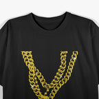 Gold Gangster Chain: Gangsta T-Shirt