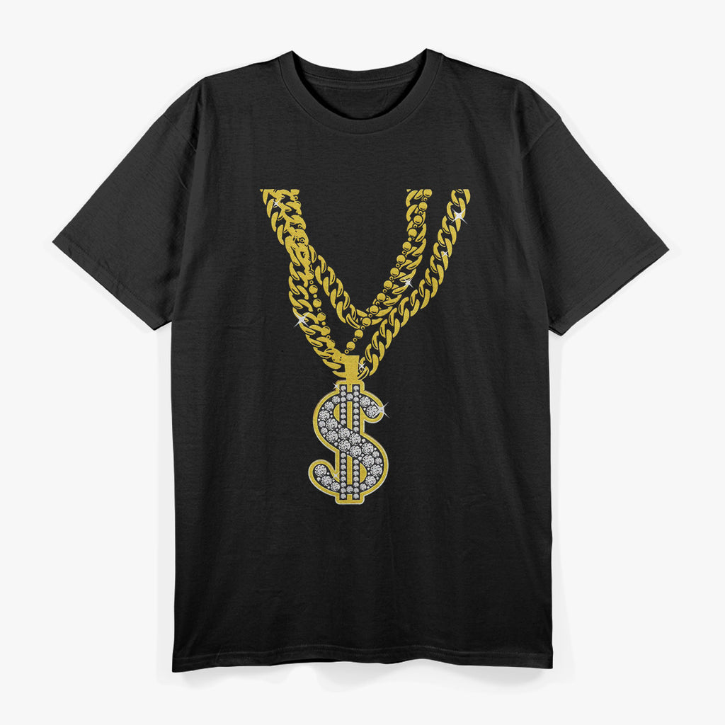 Gold Gangster Chain: Gangsta T-Shirt