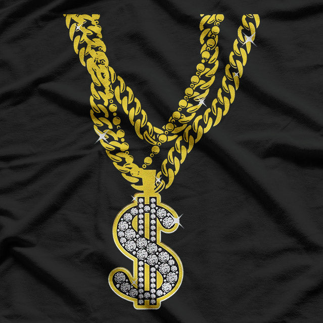 Gold Gangster Chain: Gangsta T-Shirt