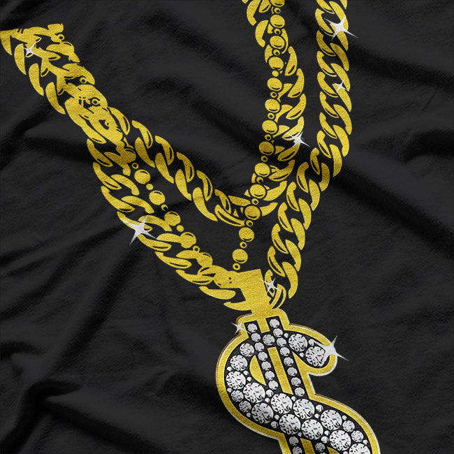 Gold Gangster Chain: Gangsta T-Shirt