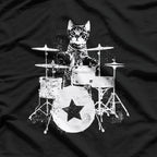 Punk Rockstar Kitten Cool Cat Music T-Shirt