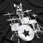 Punk Rockstar Kitten Cool Cat Music T-Shirt