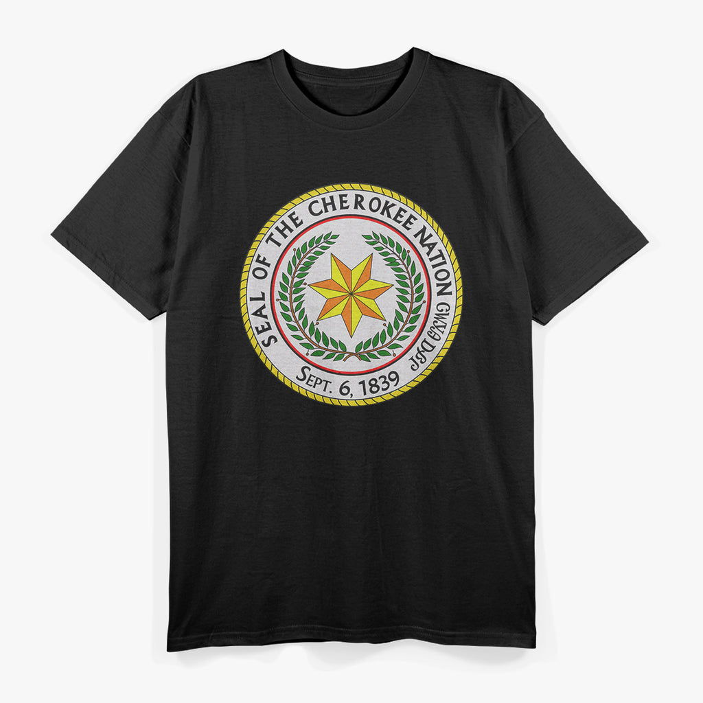 Cherokee Nation Inspired Seal Graphic Native Heritage T-Shirt