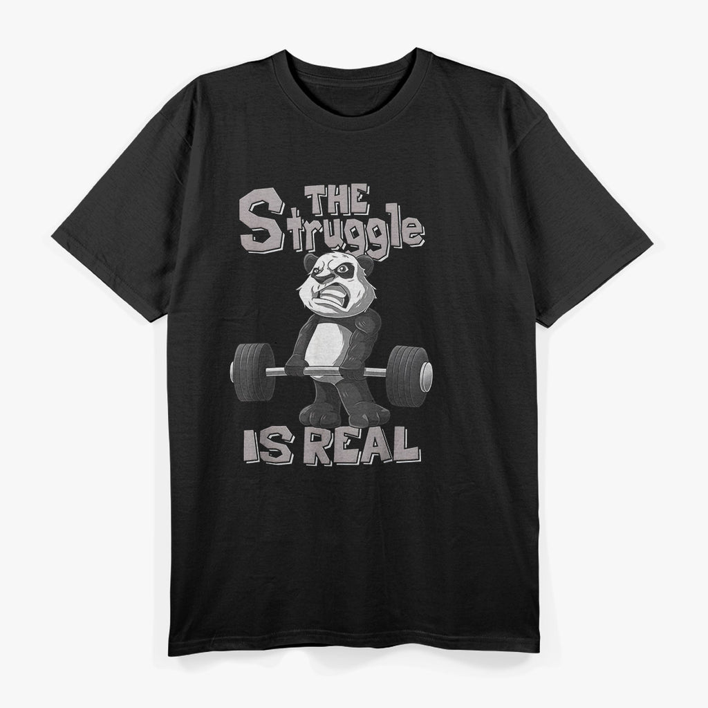 The Struggle Is Real, Panda Edition T-Shirt