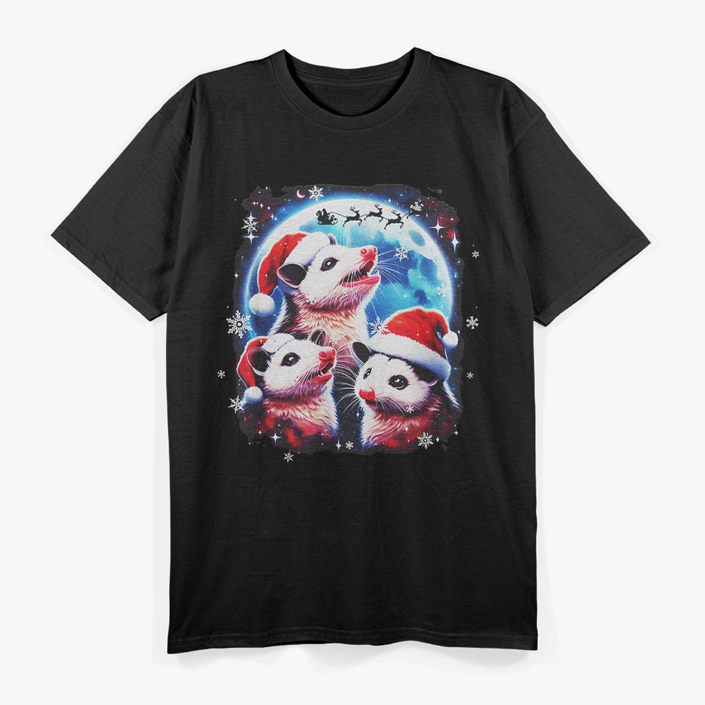 Three Possum Moon – A Wild and Whimsical Night T-Shirt