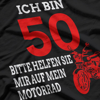 50th Birthday Motorcycle Riding Funny Biker T-Shirt