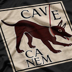Beware of Dog Cave Canem Ancient Rome T-Shirt