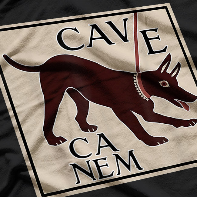 Beware of Dog Cave Canem Ancient Rome T-Shirt