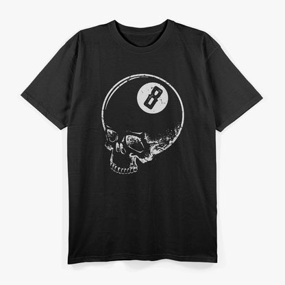 Billiard Skull Snooker Pool T-Shirt