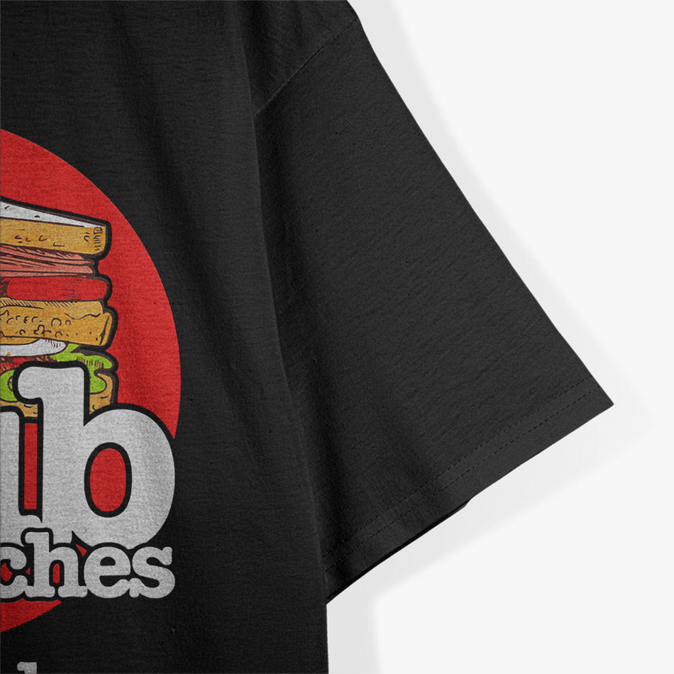 Club Sandwiches, Not Seals – Funny Foodie Slogan Vegan Humor T-Shirt