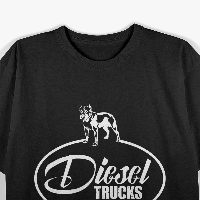 Diesel Truck Pit Bull Dog Tough Ride T-Shirt