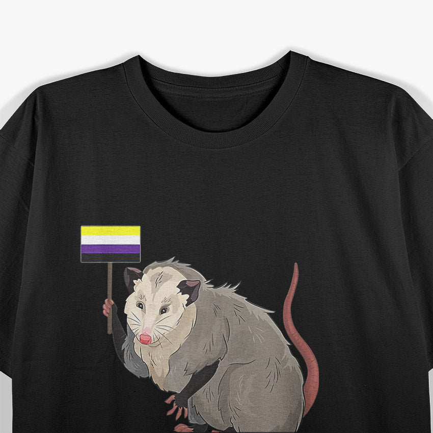 Gender Is Garbage - Genderfluid Non-Binary Possum T-Shirt