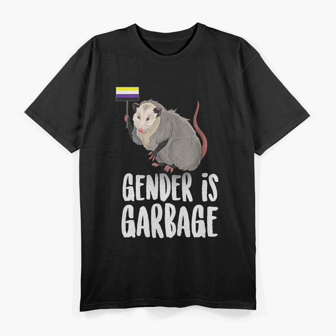 Gender Is Garbage - Genderfluid Non-Binary Possum T-Shirt