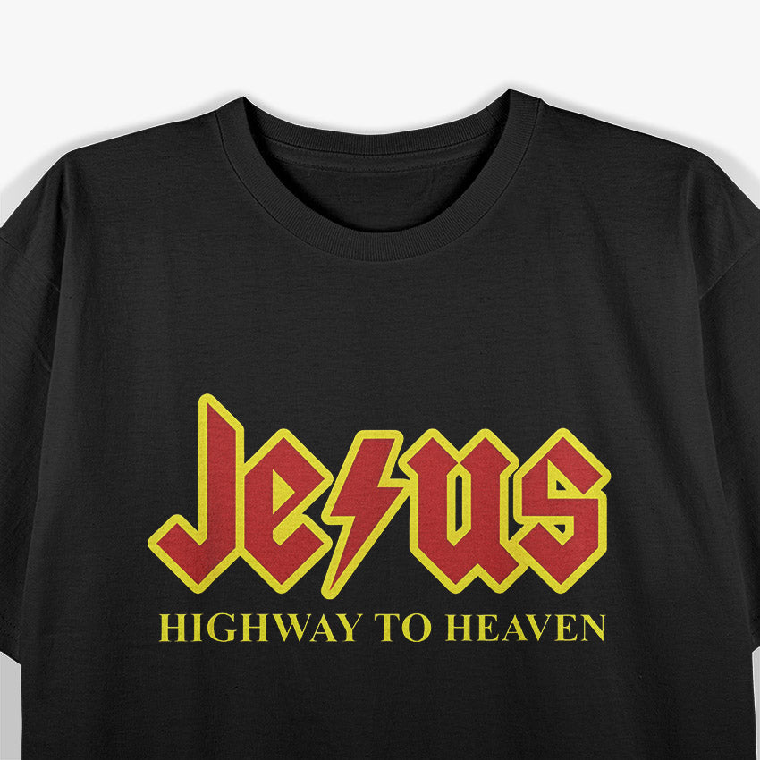 Christ Jesus Highway To Heaven Superhero Christian T-Shirt