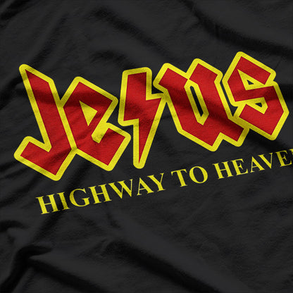 Christ Jesus Highway To Heaven Superhero Christian T-Shirt