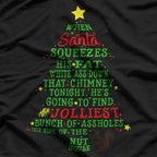 Jolliest Bunch of A-Holes: Funny Christmas Tree T-Shirt