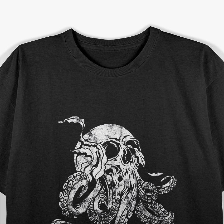 Octopus Skull Monster: Kraken & Cthulhu Horror T-Shirt