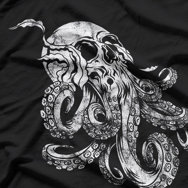 Octopus Skull Monster: Kraken & Cthulhu Horror T-Shirt