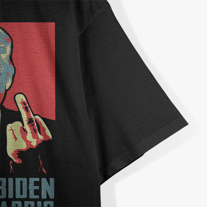 Bold Trump Gesture vs. Biden Funny Political Humor T-Shirt